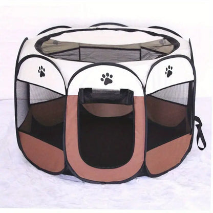 Foldable Octagon Pet Playpen Tent