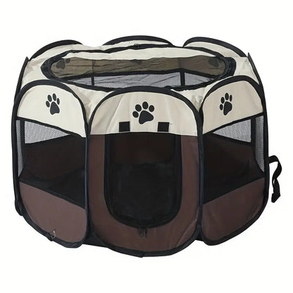 Foldable Octagon Pet Playpen Tent