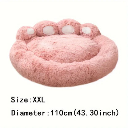 Long Warm Soft Plush Cat Bed