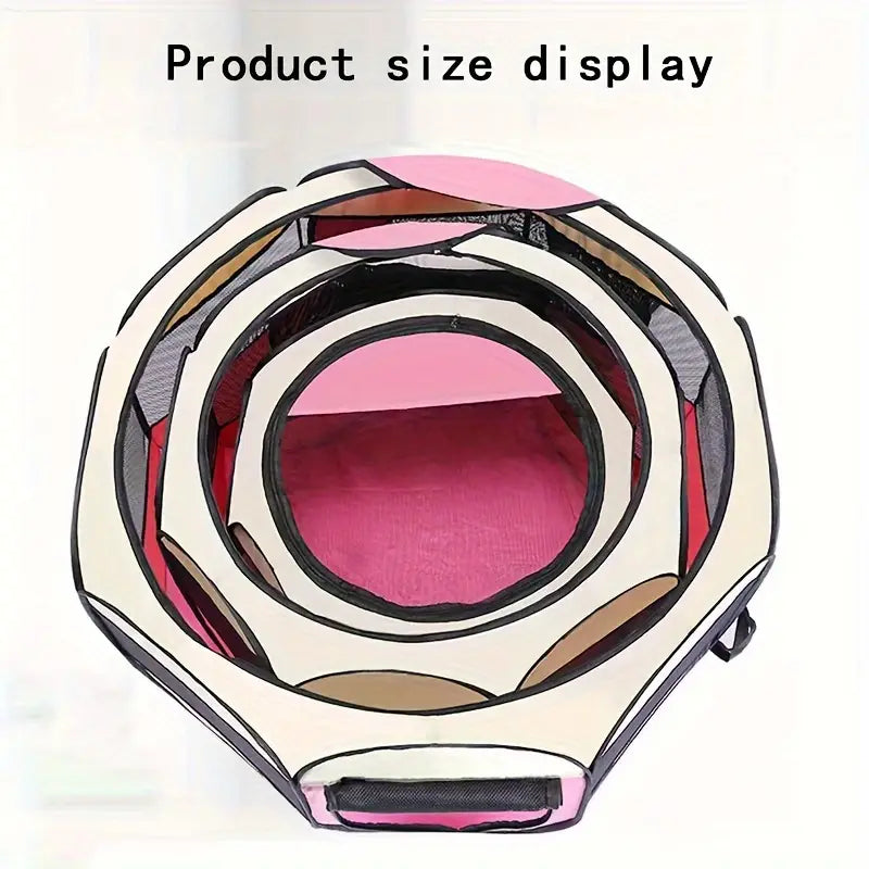 Foldable Octagon Pet Playpen Tent