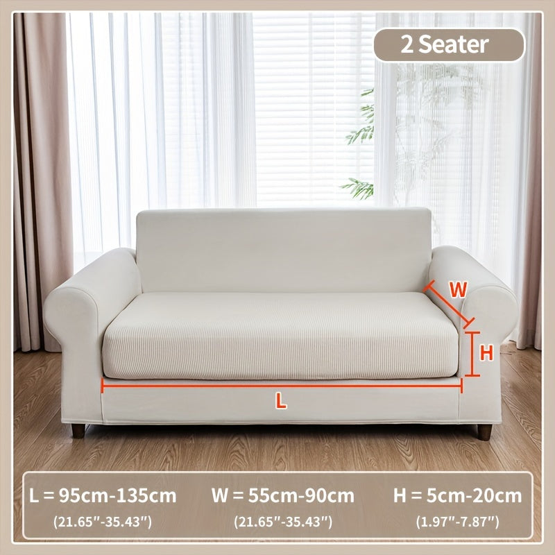 1pc Elastic Four Seasons Universal Stretch Sofa Cover, Simple Modern Style Non-slip Sofa Slipcover, Living Room Sofa Protector Couch Cover Suitable For Office Home Decor