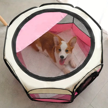 Foldable Octagon Pet Playpen Tent