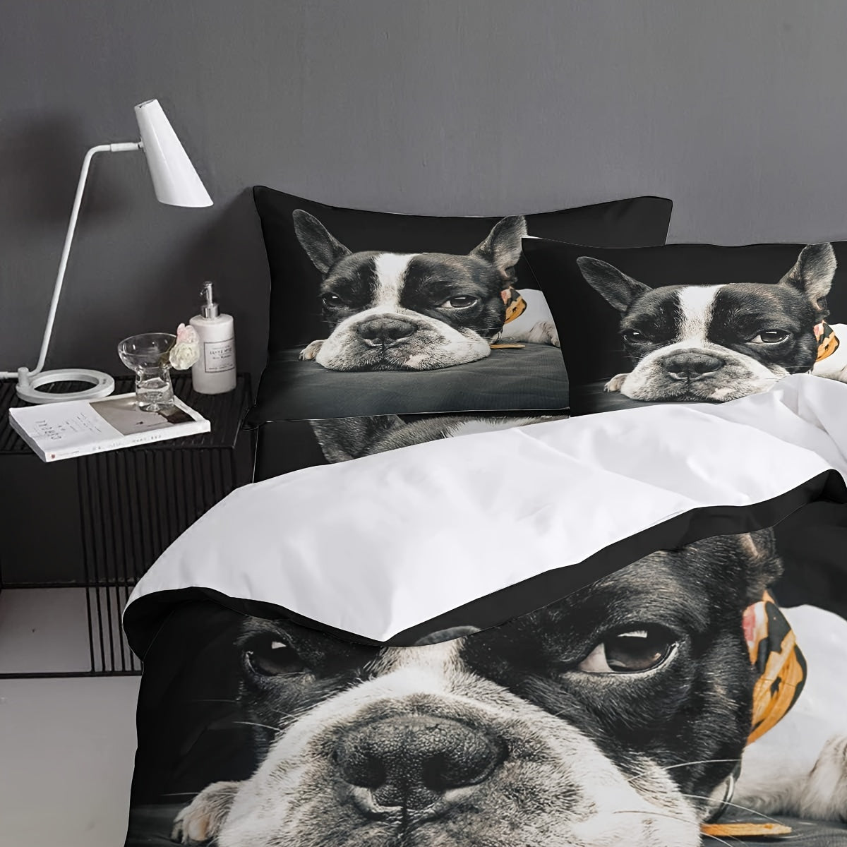 2/3pcs Duvet Cover Set (1 * Duvet Cover + 1/2 * Pillowcase, Without Core), Animal Themed Dog Bedding Set, 3D Printed Bedding Set, Soft And Comfortable Bedroom And Guest Room Duvet Cover