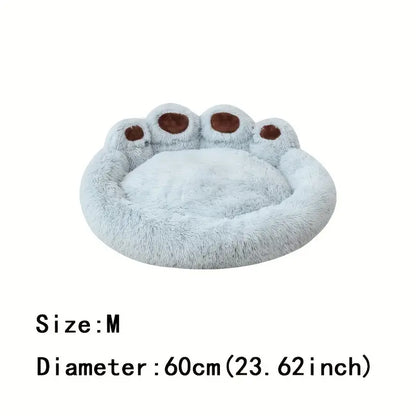 Long Warm Soft Plush Cat Bed