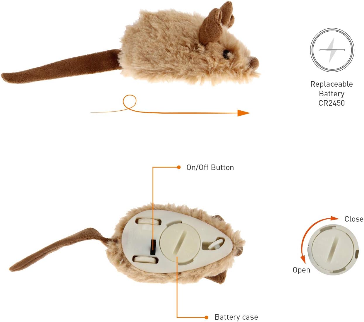 Gigwi Interactive Cat Toy Mouse