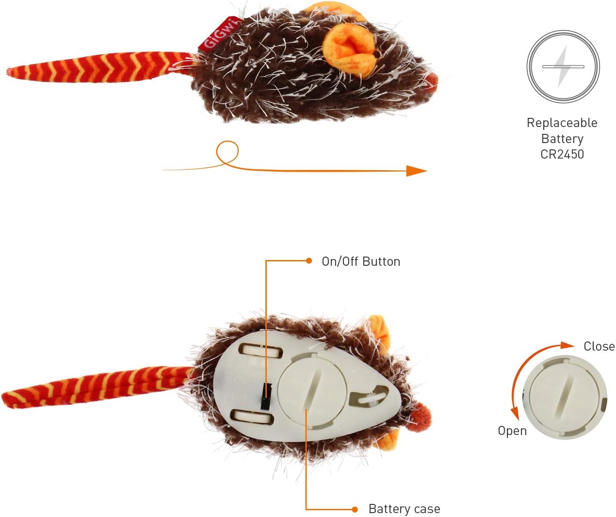 Gigwi Interactive Cat Toy Mouse