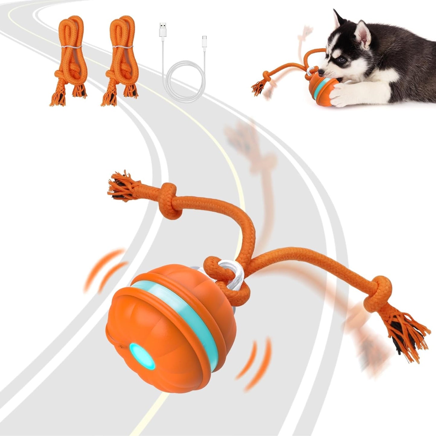 Interactive Dog Toys, Motion Activated Dog Ball