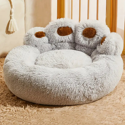 Long Warm Soft Plush Cat Bed