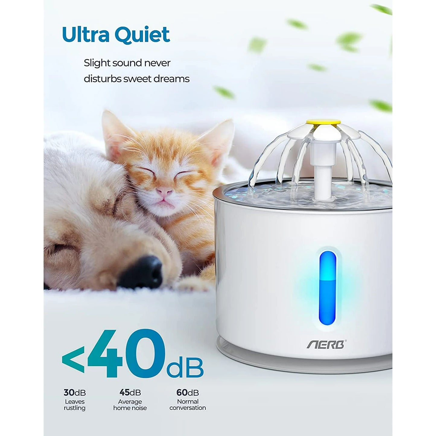 Aerb Water Fountain For Cat And Small Dog