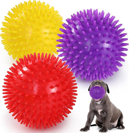 VITEVER 3.5” Squeaky Dog Toy Balls