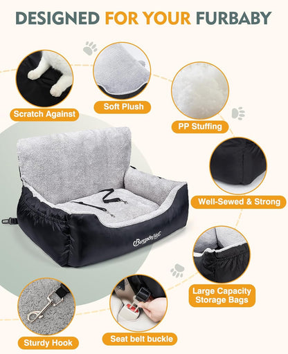 BurgeonNest Dog Car Seat for Small Dogs