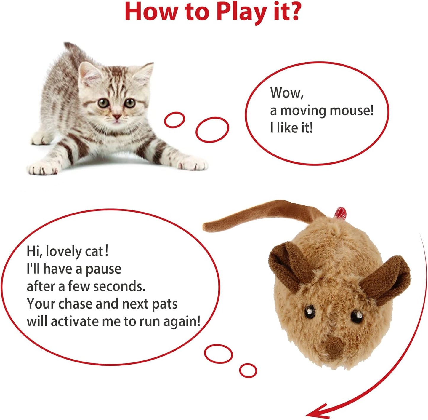 Gigwi Interactive Cat Toy Mouse