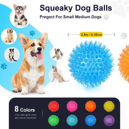 VITEVER 3.5” Squeaky Dog Toy Balls