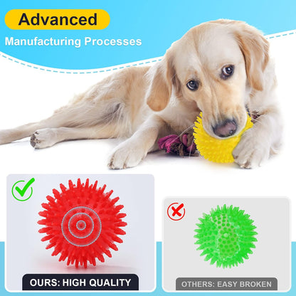 VITEVER 3.5” Squeaky Dog Toy Balls