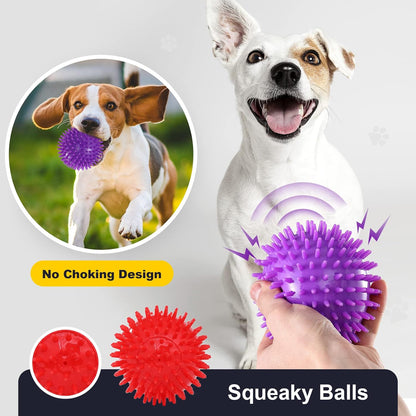 VITEVER 3.5” Squeaky Dog Toy Balls