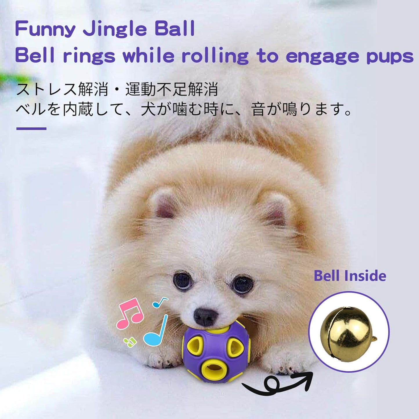 SCHITEC Dog Balls with Bell Sound