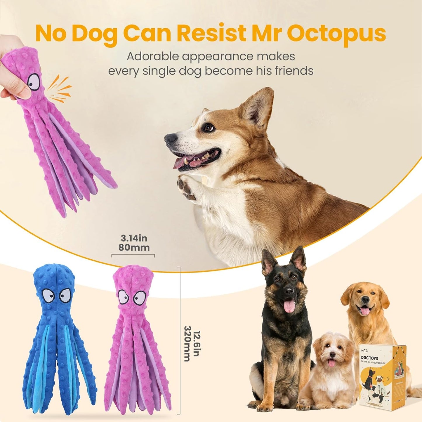 HGB Squeaky Dog Toys