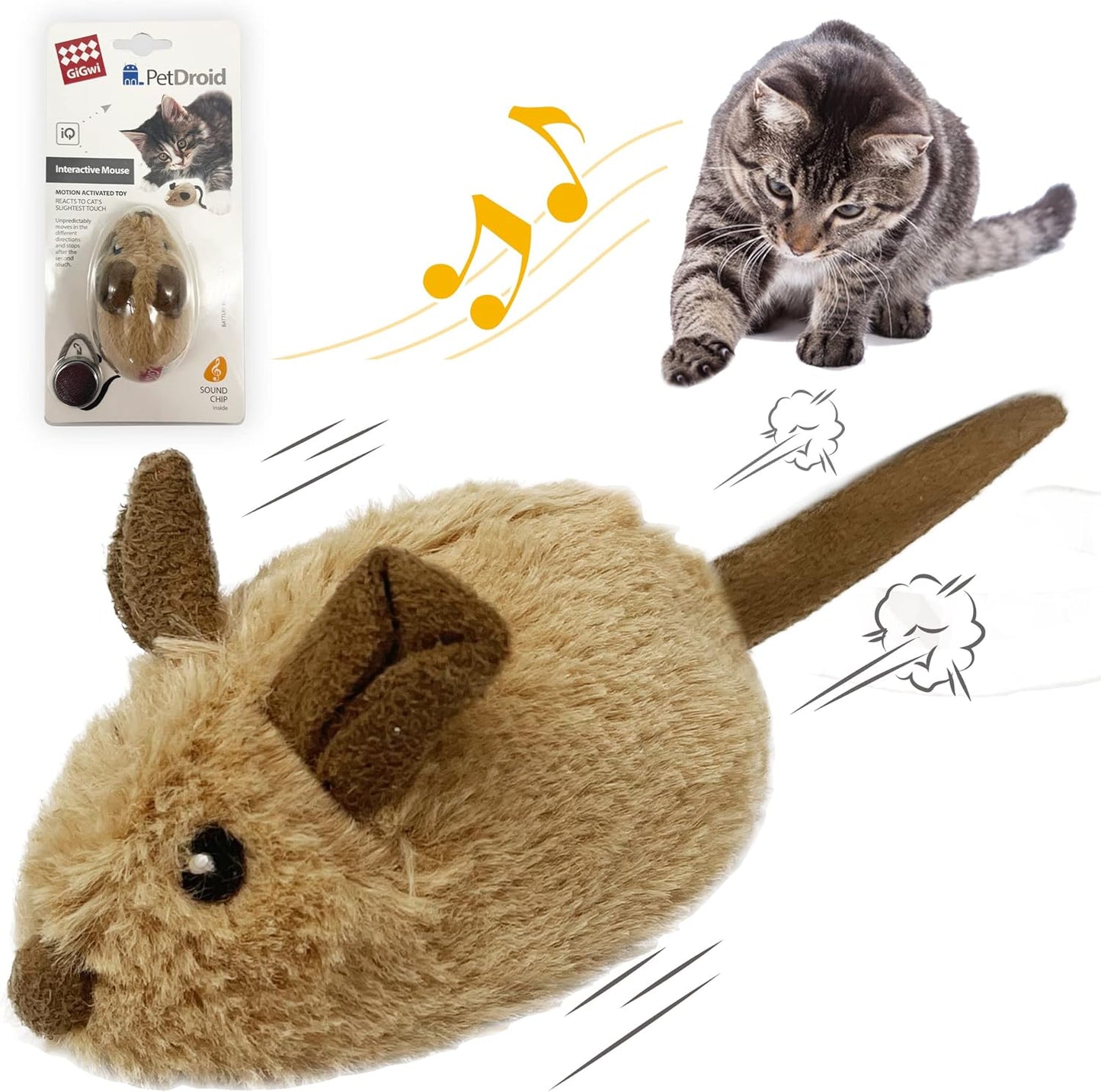 Gigwi Interactive Cat Toy Mouse