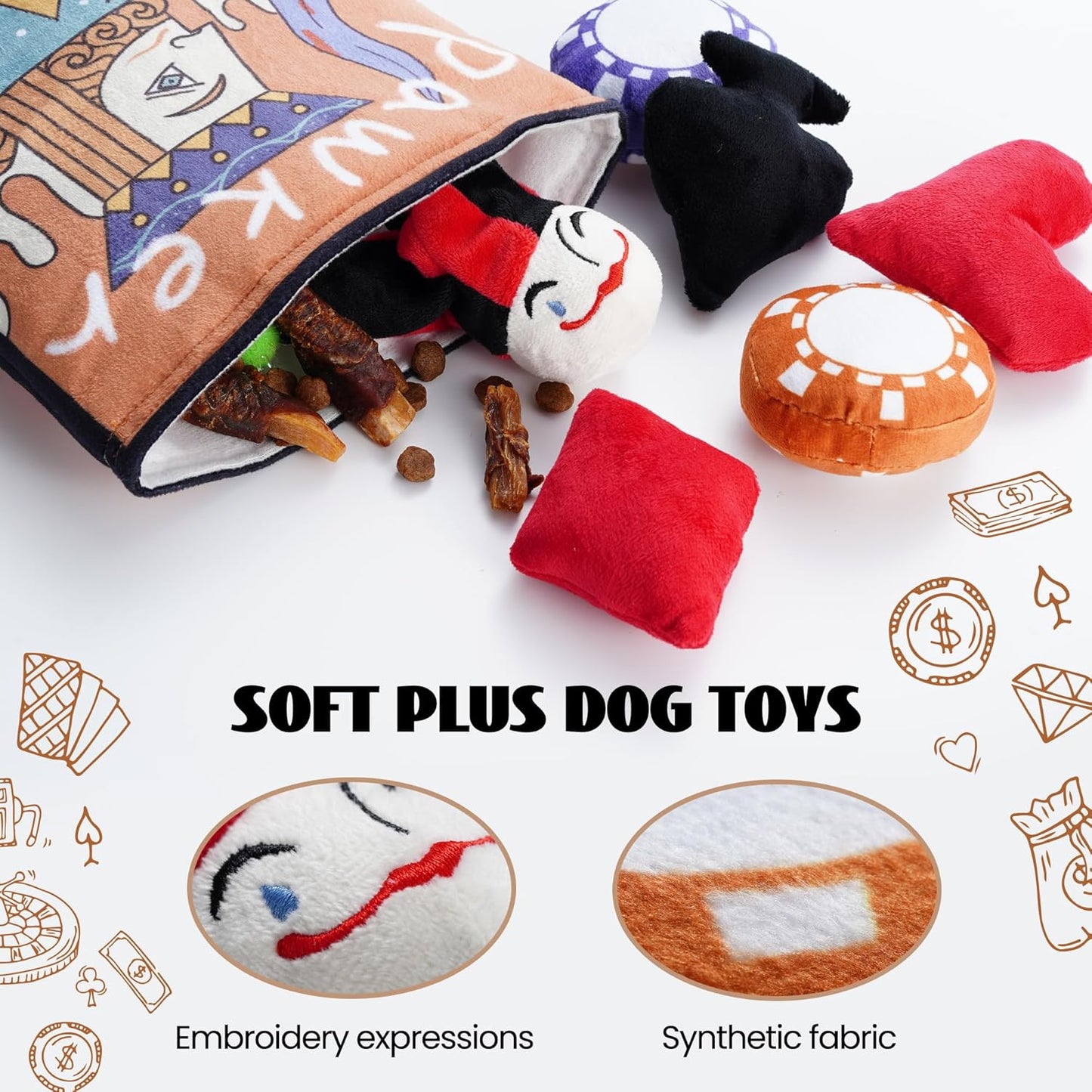 Nocciola Dog Squeaky Toys