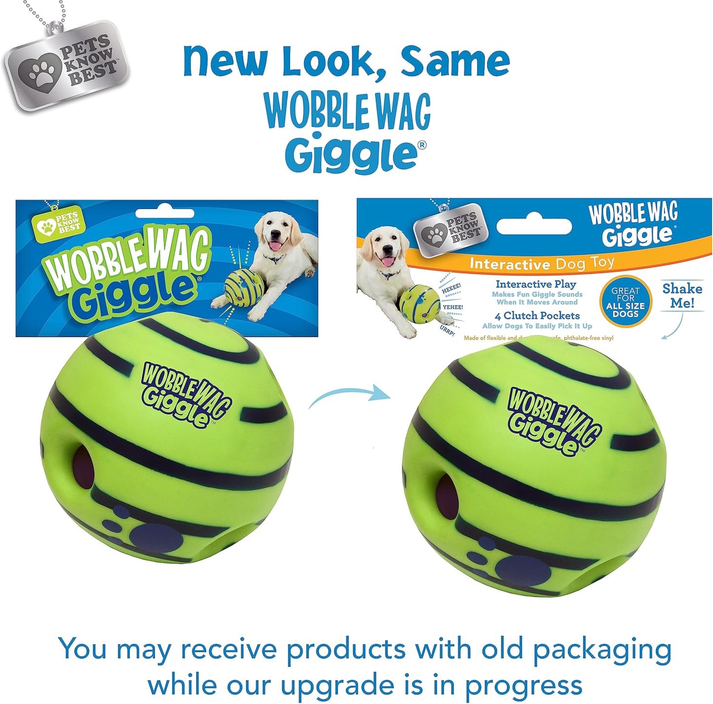 dog toys, Wobble Wag Giggle Ball