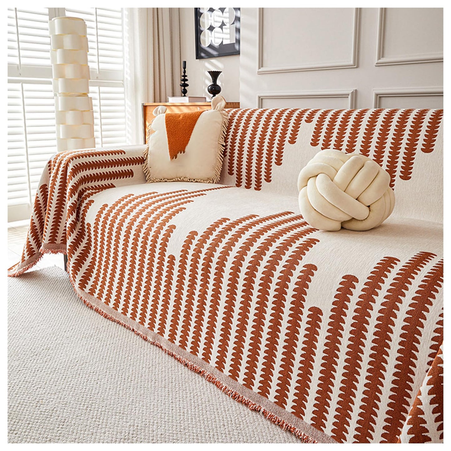 All-seasons Chenille Fabric Double-sided Anti-scratch Home Decoration Couch Cover