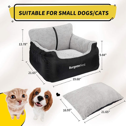 BurgeonNest Dog Car Seat for Small Dogs