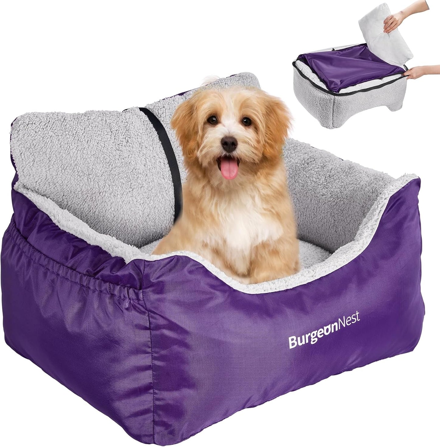 BurgeonNest Dog Car Seat for Small Dogs