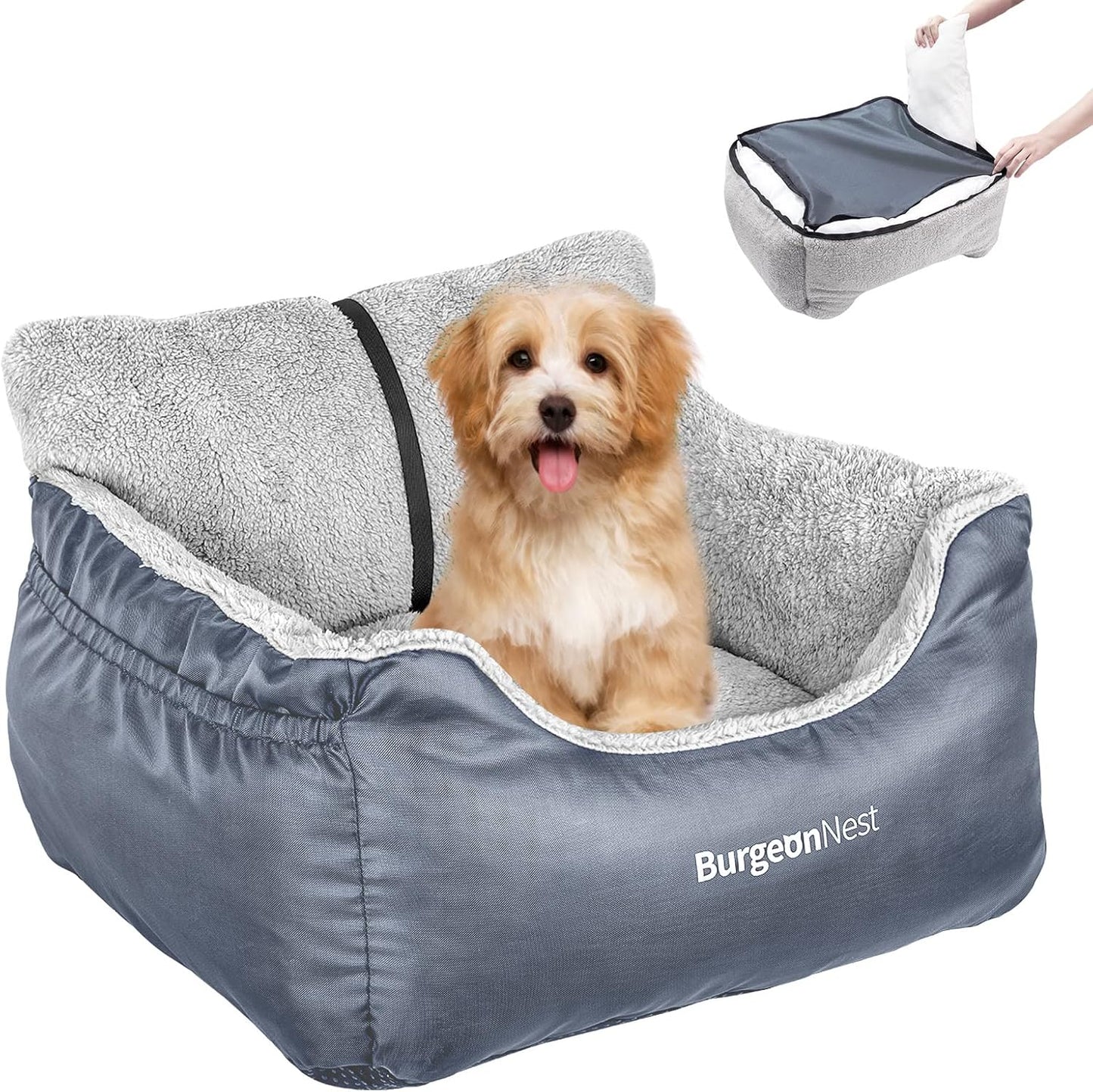 BurgeonNest Dog Car Seat for Small Dogs