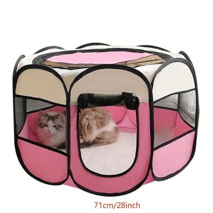 Foldable Octagon Pet Playpen Tent