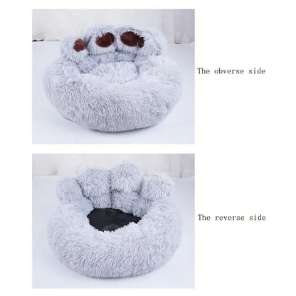 Long Warm Soft Plush Cat Bed