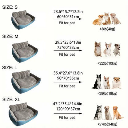 Luxury Plush Pet Sofa Bed