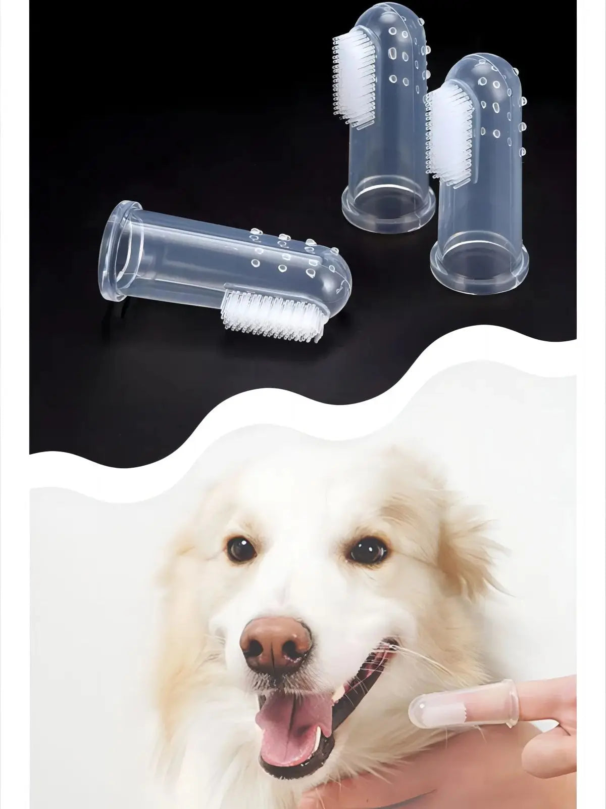 Teeth Cleaning For Dog Super Soft Finger Toothbrush Brush Clear Teeth Tool Cat Cleaning Pet Puppy Supplies Accessories