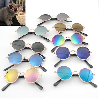 1PCs Pet Cat Glasses Dog Glasses Pet Product For Little Dog Cat Eye-Wear Sunglasses Reflection Photos Props Pet Cat Accessories