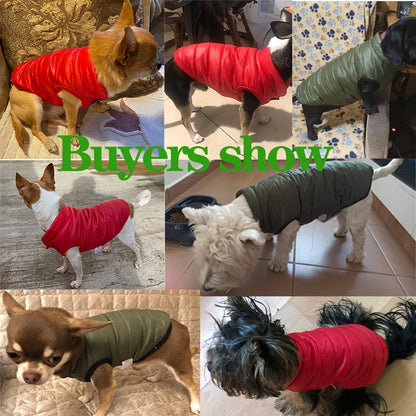 Dog Clothes, Warm Pet Dog Vest Jacket Autumn Winter Dog Clothes French Bulldog Chihuahua Clothing For Small Medium Dogs Cats Coat Pug Yorkie