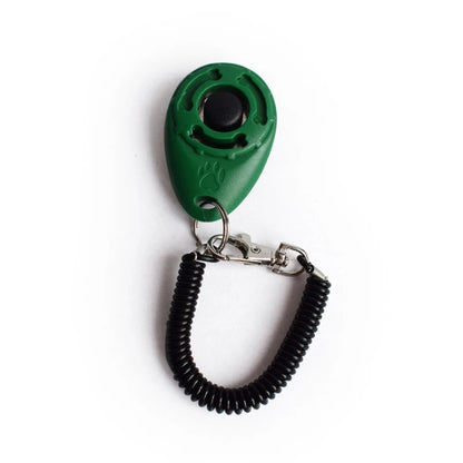 Dog Training Clicker Pet Cat Plastic New Dogs Click Trainer Aid Tools Adjustable Wrist Strap Sound Key Chain Dog Supplies