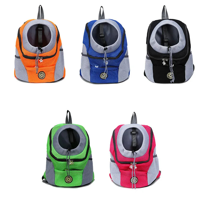 Pet Dog Carrier Cat Puppy Backpack Bag Breathable Portable Outdoor Travel Dog Puppy Head Out Chest Front Carrier Bag Backpack