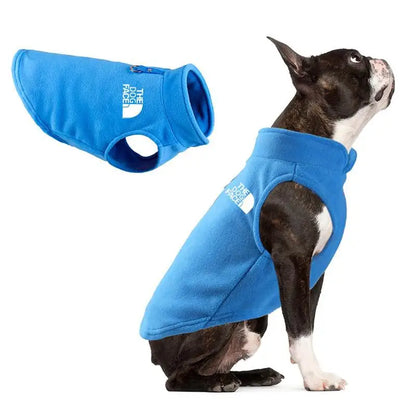 Dog Clothes, Winter outdoor dog clothes Fleece Dog Vest Jacket For Small Medium Dogs French Bulldog Puppy Dog Cat Clothing with Pull Ring