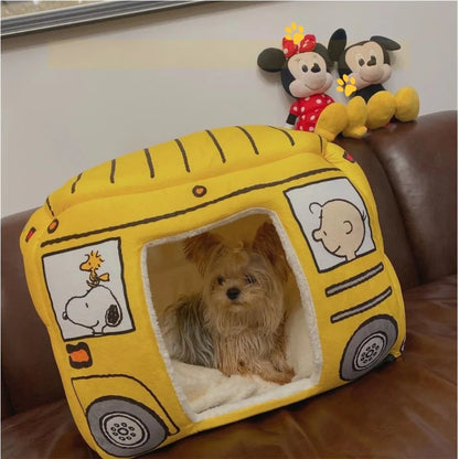 2 In1 Pet Dog House Foldable Cat for Small Dogs Bed Winter Warm Puppy Pads Sofa Removable Washable Sleeping Kennel Nest Products