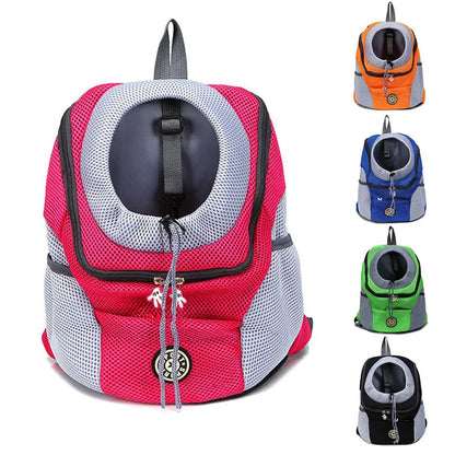 Pet Dog Carrier Cat Puppy Backpack Bag Breathable Portable Outdoor Travel Dog Puppy Head Out Chest Front Carrier Bag Backpack