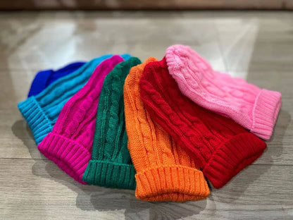 Small Medium Pet Dog Sweaters Winter Pet Clothes Warm Sweater Coat Outfit for Cats Clothes Woolly Soft Dog T Shirt Jacket