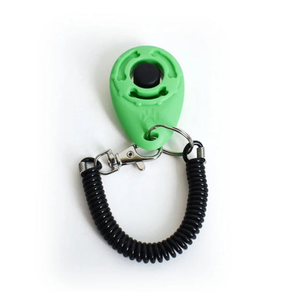 Dog Training Clicker Pet Cat Plastic New Dogs Click Trainer Aid Tools Adjustable Wrist Strap Sound Key Chain Dog Supplies