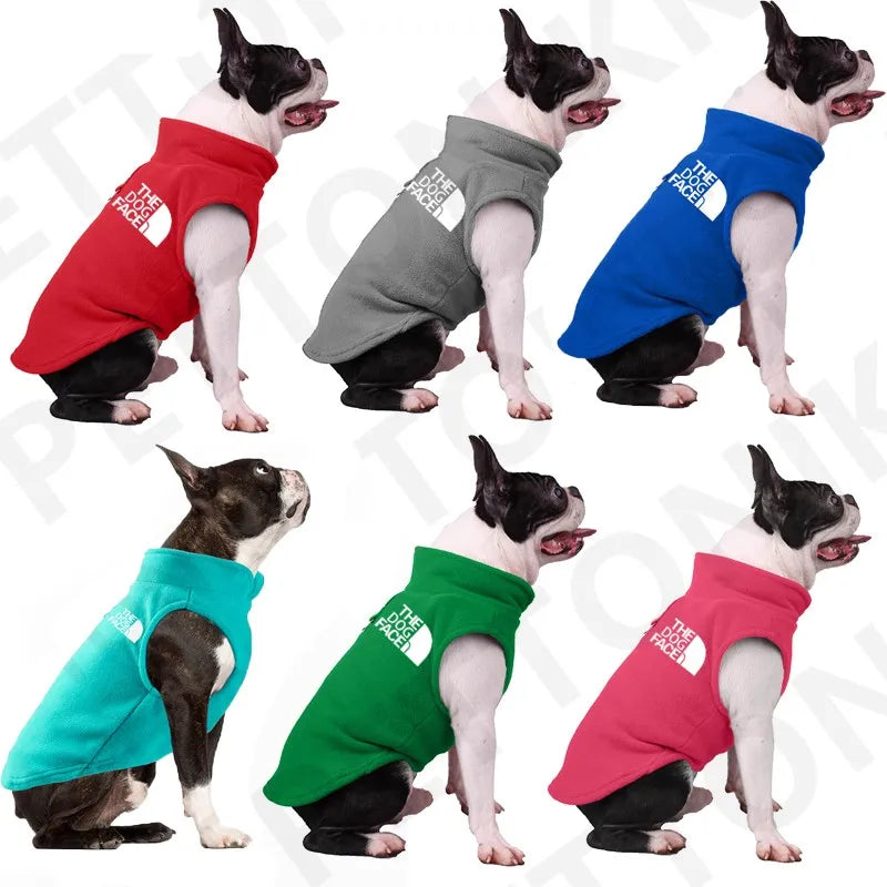 Dog Clothes, Fashion Dog Sweater Winter Outdoor Pet Clothing Warm Fleece Dog Clothes For Small Medium French Bulldog Ropa Perro S-Xl