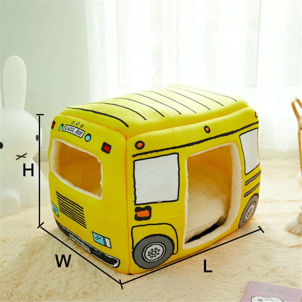 2 In1 Pet Dog House Foldable Cat for Small Dogs Bed Winter Warm Puppy Pads Sofa Removable Washable Sleeping Kennel Nest Products