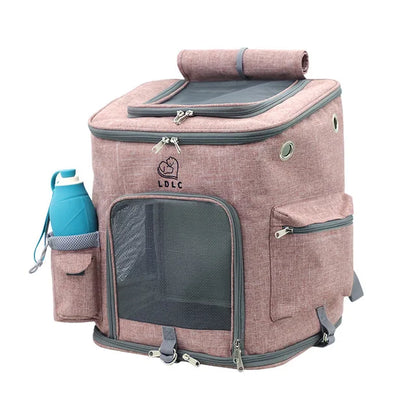 Travel bag sports backpack Portable collapsible breathable pet backpack medium cat dog out of the bag cat backpacks cosset bag