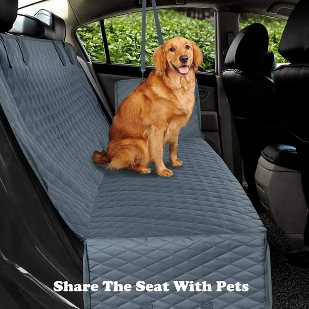 Dog Car Seat Cover Waterproof Dog Hammock Car Dog Car Blanket Mats Case For Rear Back 2 In 1 For Trunk Dog Car Protector