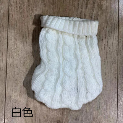 Small Medium Pet Dog Sweaters Winter Pet Clothes Warm Sweater Coat Outfit for Cats Clothes Woolly Soft Dog T Shirt Jacket