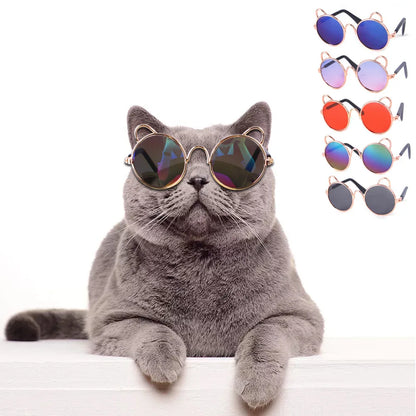 1PCs Pet Cat Glasses Dog Glasses Pet Product For Little Dog Cat Eye-Wear Sunglasses Reflection Photos Props Pet Cat Accessories