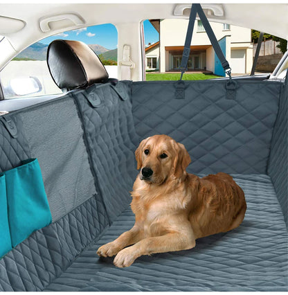 Dog Car Seat Cover Waterproof Dog Hammock Car Dog Car Blanket Mats Case For Rear Back 2 In 1 For Trunk Dog Car Protector