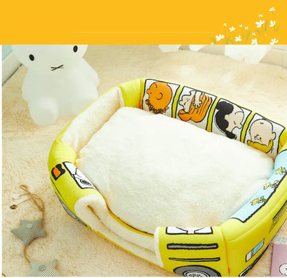 2 In1 Pet Dog House Foldable Cat for Small Dogs Bed Winter Warm Puppy Pads Sofa Removable Washable Sleeping Kennel Nest Products