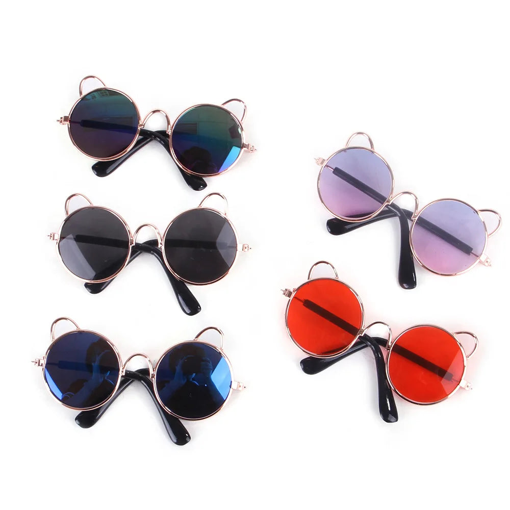 1PCs Pet Cat Glasses Dog Glasses Pet Product For Little Dog Cat Eye-Wear Sunglasses Reflection Photos Props Pet Cat Accessories